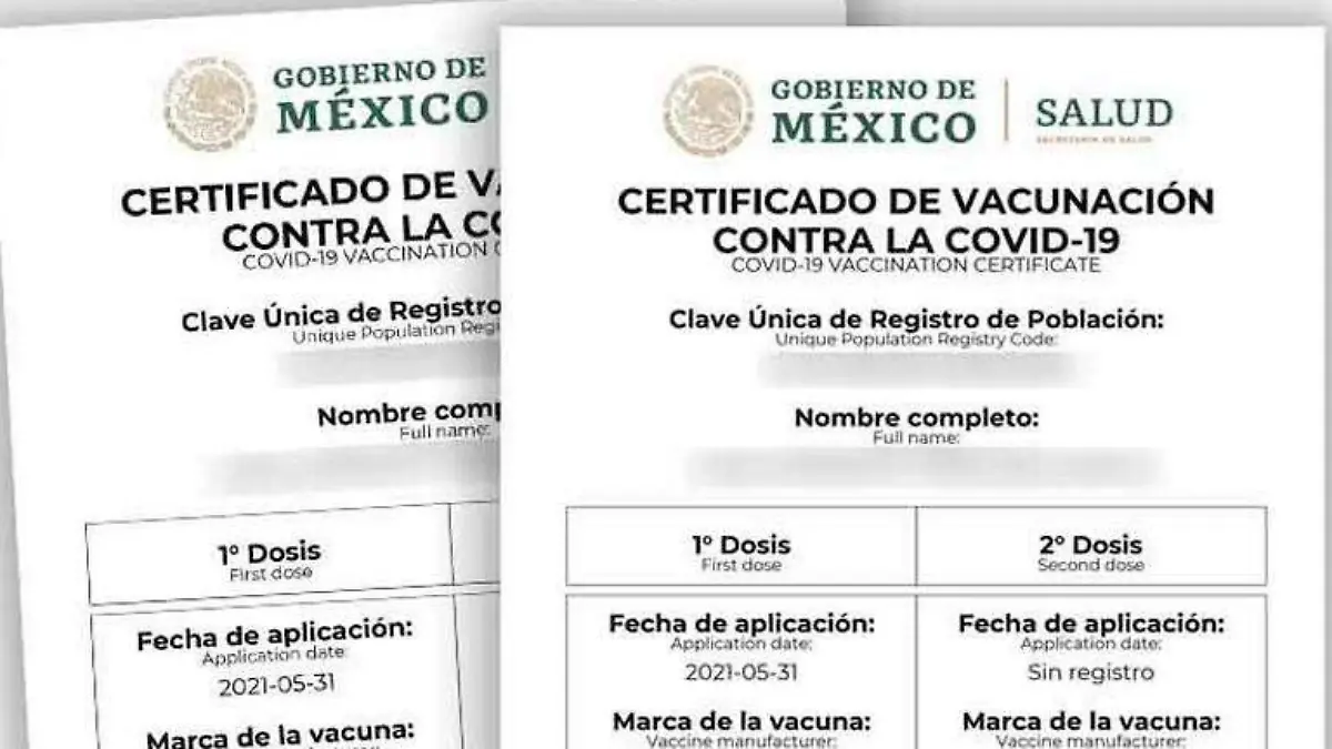 Certificado Covid